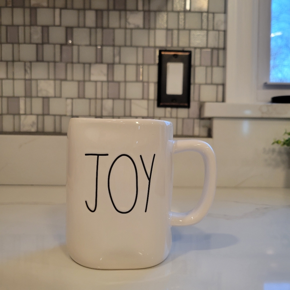 Rae Dunn JOY 2 sided mug